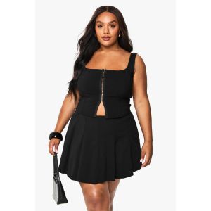Jupe Flippy Scuba Bonded "Plus" - Noir - 44, Noir