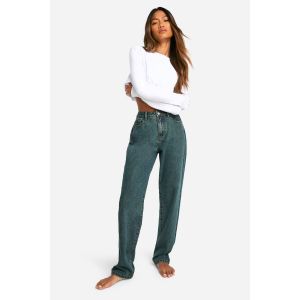 Boohoo Basics Jeans Droits - Rouge Vin - 6/32L, Rouge Vin