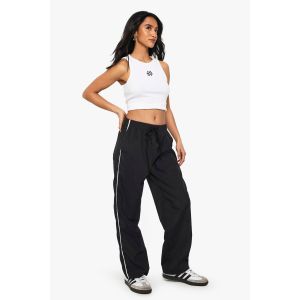 Pantalon De Survêtement En Nylon À Bande Latérale "Petite" - Noir - 36, Noir