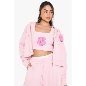 Ath Club Gilet À Encolure Échancrée En Tissu Éponge - Rose - Xl, Rose