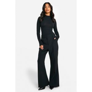 "Petite" - Pantalon De Costume Évasé - Noir - 8/28L, Noir