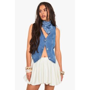 Jupe Mini En Satin Puffball - Blanc Cassé - 40, Blanc Cassé