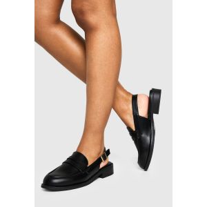 Mocassins Chunky À Bride Arrière - Noir - 36, Noir