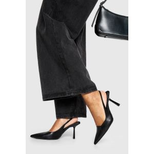 Chaussures De Ville À Bride Arrière À Bout Pointu Extrêmes - Noir - 40, Noir