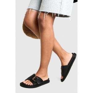 Sandale À Bride À Boucle - Noir - 37, Noir