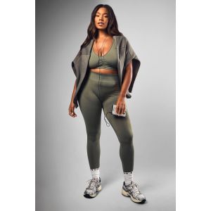 Legging "Plus" Premium Sculpt Seamless À Effet Froncé Sur Les Fesses - Vert Kaki - 48-50, Vert Kaki