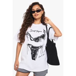 T-Shirt Imprimé Bikini De Saint-Tropez - Blanc - Xl, Blanc