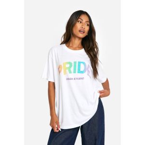 T-Shirt Surdimensionné Pride Disco Cherry - Blanc - 42, Blanc
