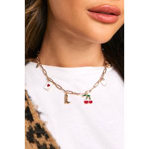 Western Charm Necklace - Jaune Or - One Size, Jaune Or