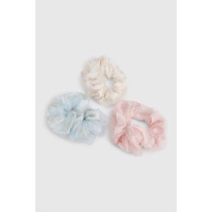Floral Print Organza Oversized Scrunchie 3 Pack - Multicolore - One Size, Multicolore