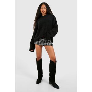 Bottes De Cowboy Western À Talons Hauts En Synthétique-Suède Montantes - Noir - 39, Noir