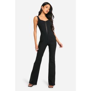 Combinaison Corset À Rayures Fines - Noir - 40, Noir