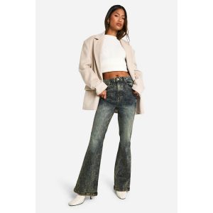 Jeans Évasés Taille Haute Sculptants Les Fesses - Bleu - 44, Bleu
