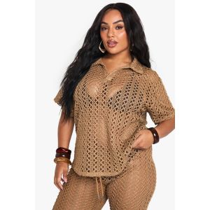 "Plus" Crochet Overhead Beach Shirt - Chair - 48, Chair