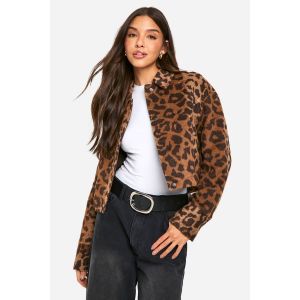Trucker Look Laine À Imprimé Léopard - Leopard - 42, Leopard
