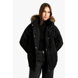 Parka Utilitaire À Poches - Noir - 42, Noir