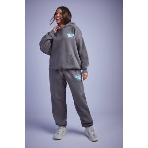 Jogging Oversize À Slogan Dsgn Studio - Gris Anthracite - M, Gris Anthracite