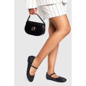 Ballerines Mary Jane Tissées - Noir - 38, Noir
