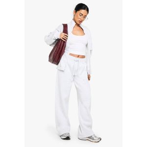 Joggers À Taille Basse Avec Ceinture Profonde - Gris Perle - L, Gris Perle