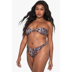 Essentiels De Maillots De Bain "Plus" : Haut De Bikini Bandeau Léopard - Leopard - 48, Leopard