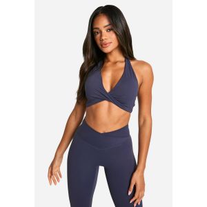 Dsgn Studio Soutien-Gorge De Sport Supersoft Sculpt Twist Front À Soutien Léger - Bleu Nuit - L, Bleu Nuit