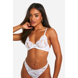 Soutien-Gorge En Dentelle Blanche À Armatures - 30C, Blanc