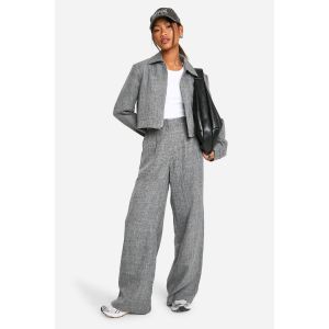 Pantalon Tailleur À Jambe Extrêmement Large - Gris - 34, Gris
