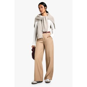 Pantalon Ajusté À Jambe Colonne - Marron Camel - 40, Marron Camel