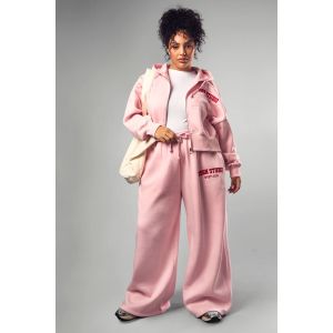 "Plus" Jogger Droit Brodé Dsgn Studio - Rose - 56, Rose