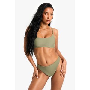Crop Top Bikini Essentiels Pour Maillots De Bain "Petite" - Vert Kaki - 34, Vert Kaki