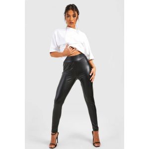 "Petite" - Legging En Simili - Noir - 34, Noir