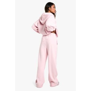 Gothic Stitching Jogger À Jambe Droite - Rose Poudré - L, Rose Poudré