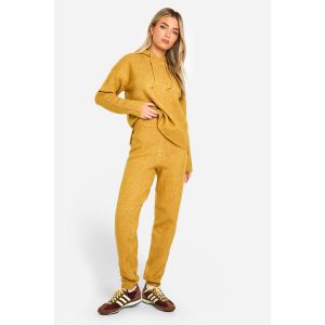 Survêtement Tricoté Doux À Maille Fine - Jaune Moutarde - M, Jaune Moutarde