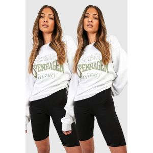 Lot De 2 Shorts Cycliste Basiques - Noir - 34, Noir