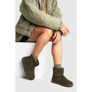 Bottines Fourrées - Vert Olive - 36, Vert Olive