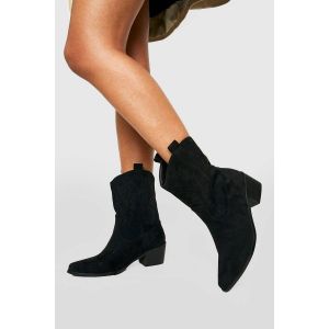 Bottes De Cowboy Western Brodées - Noir - 36, Noir