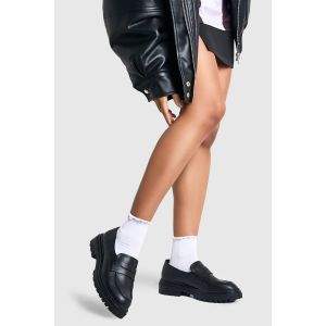 Mocassins Chunky Pour Pieds Larges - Noir - 36, Noir