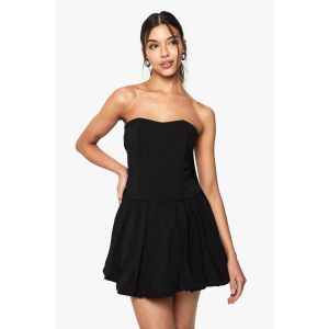 "Petite" Puffball Robe Mini-Bandeau - Noir - 38, Noir