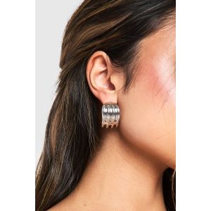 Silver Statement Huggies - Multicolore - One Size, Multicolore