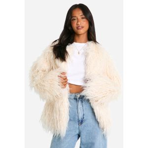 "Petite" Manteau En Synthétique Mongole - Blanc Cassé - 38, Blanc Cassé