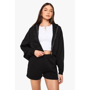 Short De Survêtement Taille Haute Avec Cordon De Serrage Interne - Noir - L, Noir