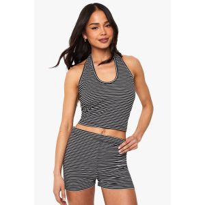 Striped Hot Pant - Noir - 40, Noir