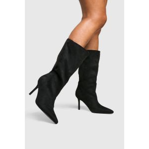 Wide Fit Stiletto Knee High Boots - Noir - 39, Noir