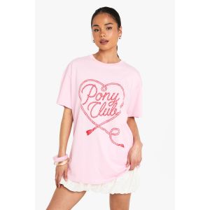 T-Shirt À Imprimé Coeur Pony Club - Rose - S, Rose
