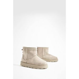 boohoo Femmes Mini Bottes Cosy | Moka | Taille: 37