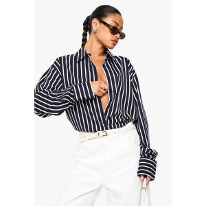 Regular Striped Shirt - Bleu Foncè - 38, Bleu Foncè