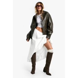Jupe Maxi Structurée Puff Ball - Blanc - 36, Blanc