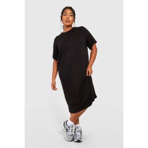 Robe Midi T-Shirt "Plus" - Noir - 54, Noir