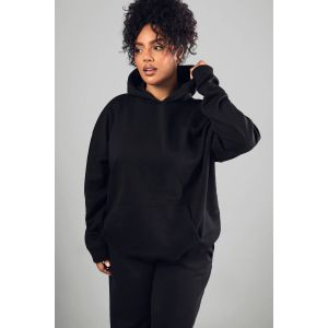"Plus" Sweat À Capuche Oversize Brodé "Plus" Dsgn Studio - Noir - 44, Noir