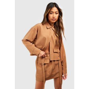 Jupe Cargo Avec Détail De Poche D-Ring - Marron Camel - 34, Marron Camel